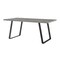 Armen Living Coronado Contemporary Dining Table in Gray Powder Coated Finish with Cement Gray Top LCCDDIBE - alternate 1